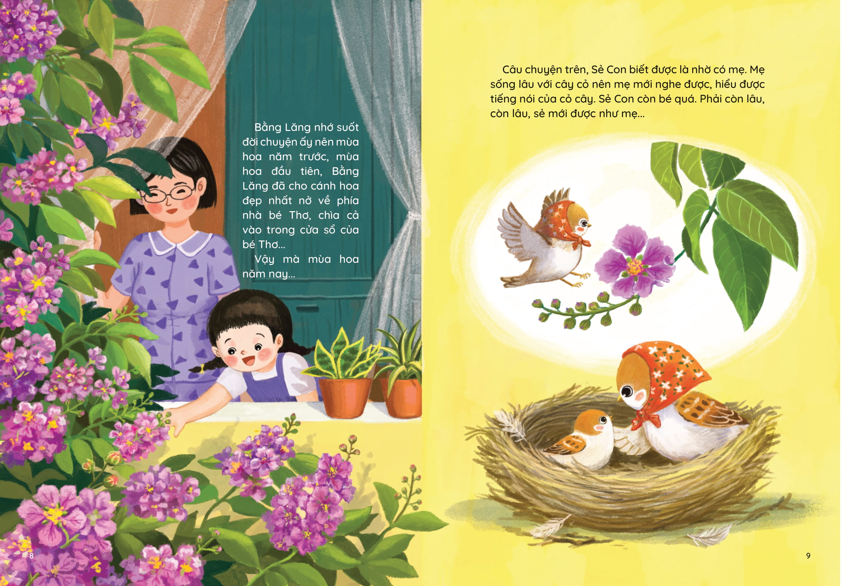 Những Truyện Hay Viết Cho Thiếu Nhi - Phiên Bản Sách Tranh - Chú Sẻ Con Và Bông Hoa Bằng Lăng - Ảnh 5