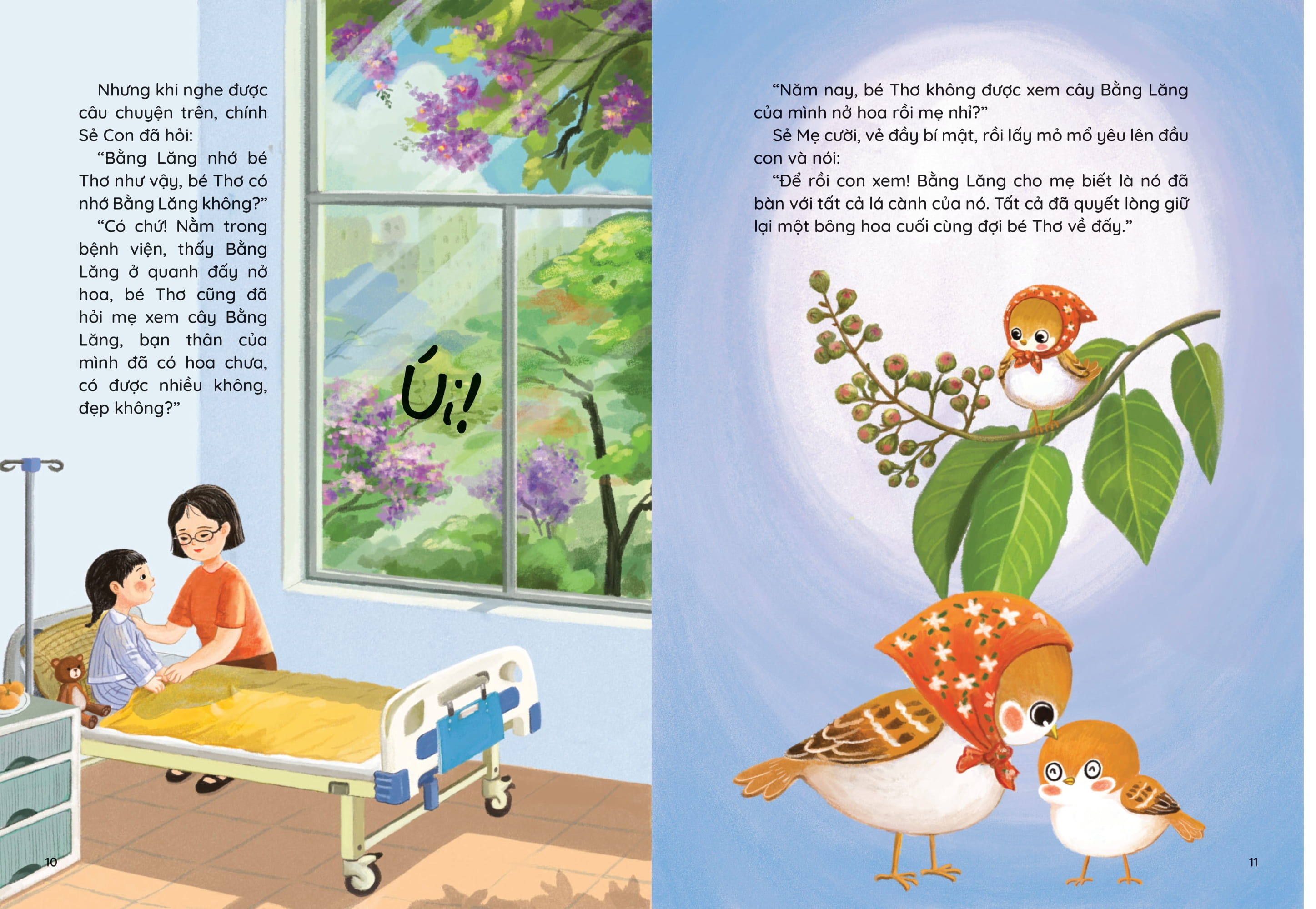 Những Truyện Hay Viết Cho Thiếu Nhi - Phiên Bản Sách Tranh - Chú Sẻ Con Và Bông Hoa Bằng Lăng - Ảnh 6