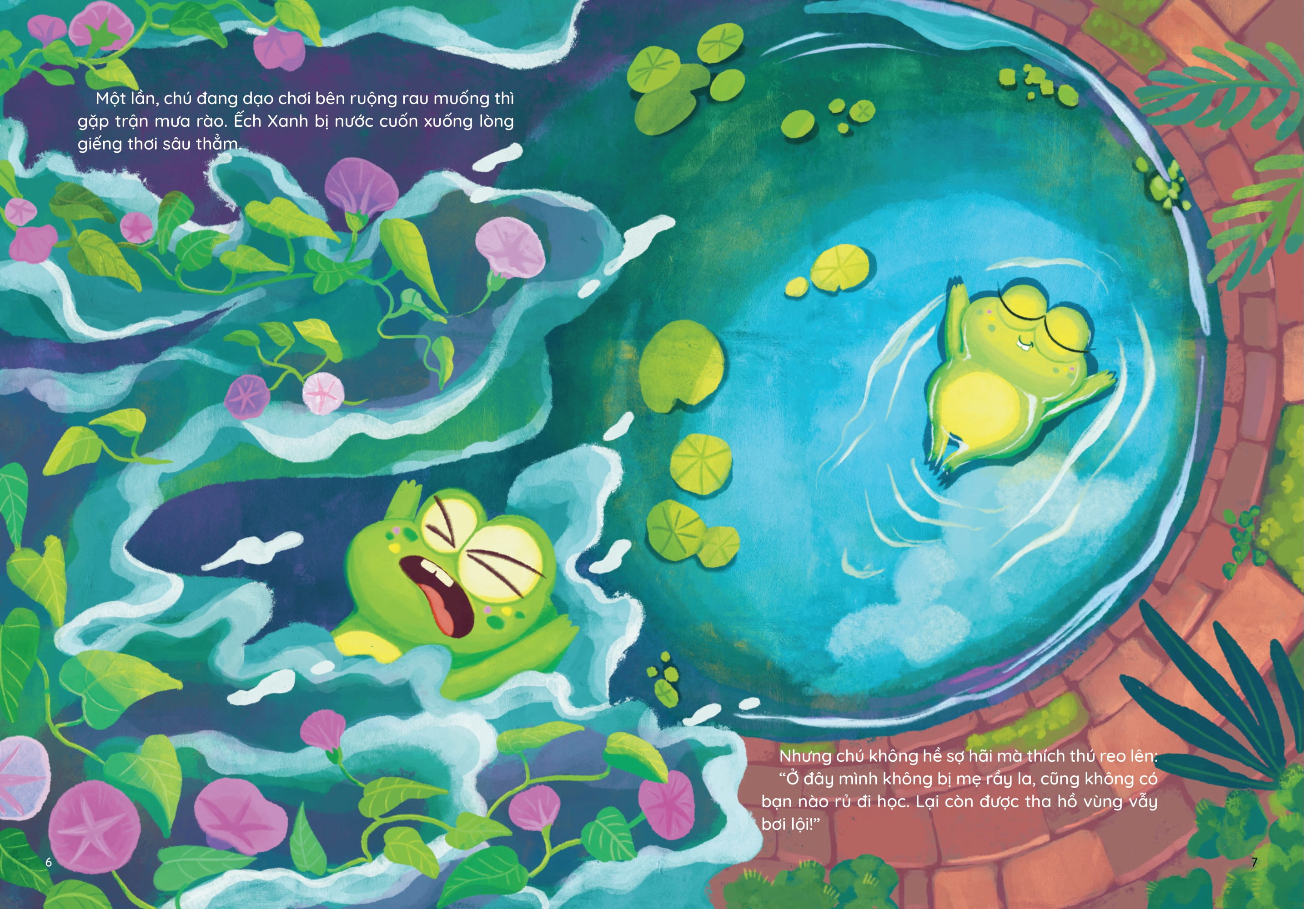 Những Truyện Hay Viết Cho Thiếu Nhi - Phiên Bản Sách Tranh - Ếch Xanh Đi Học - Ảnh 4