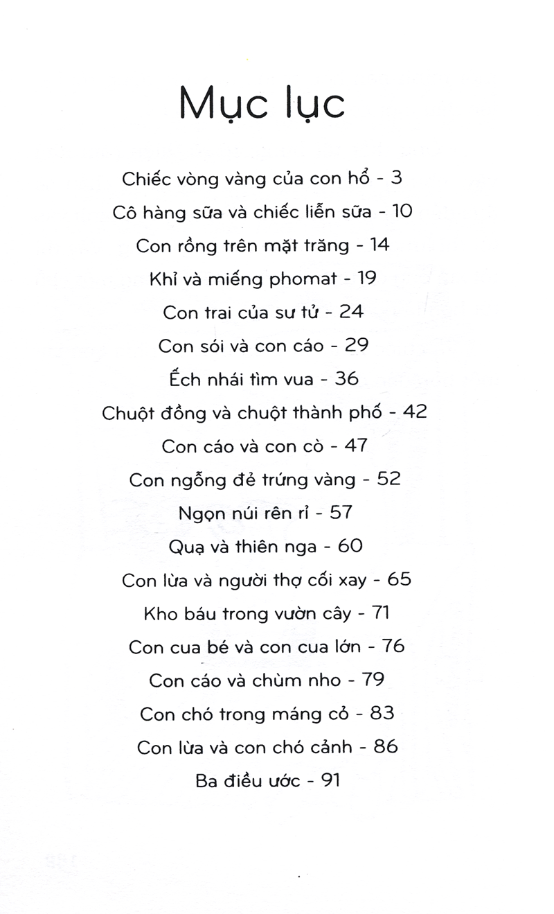 những truyện ngụ ngôn hay nhất của aesop (tái bản 2020) - Ảnh 3