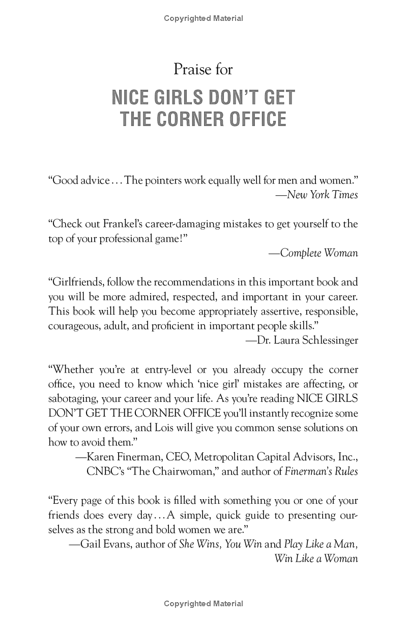 nice girls don't get the corner office: unconscious mistakes women make that sabotage their careers - Ảnh 3
