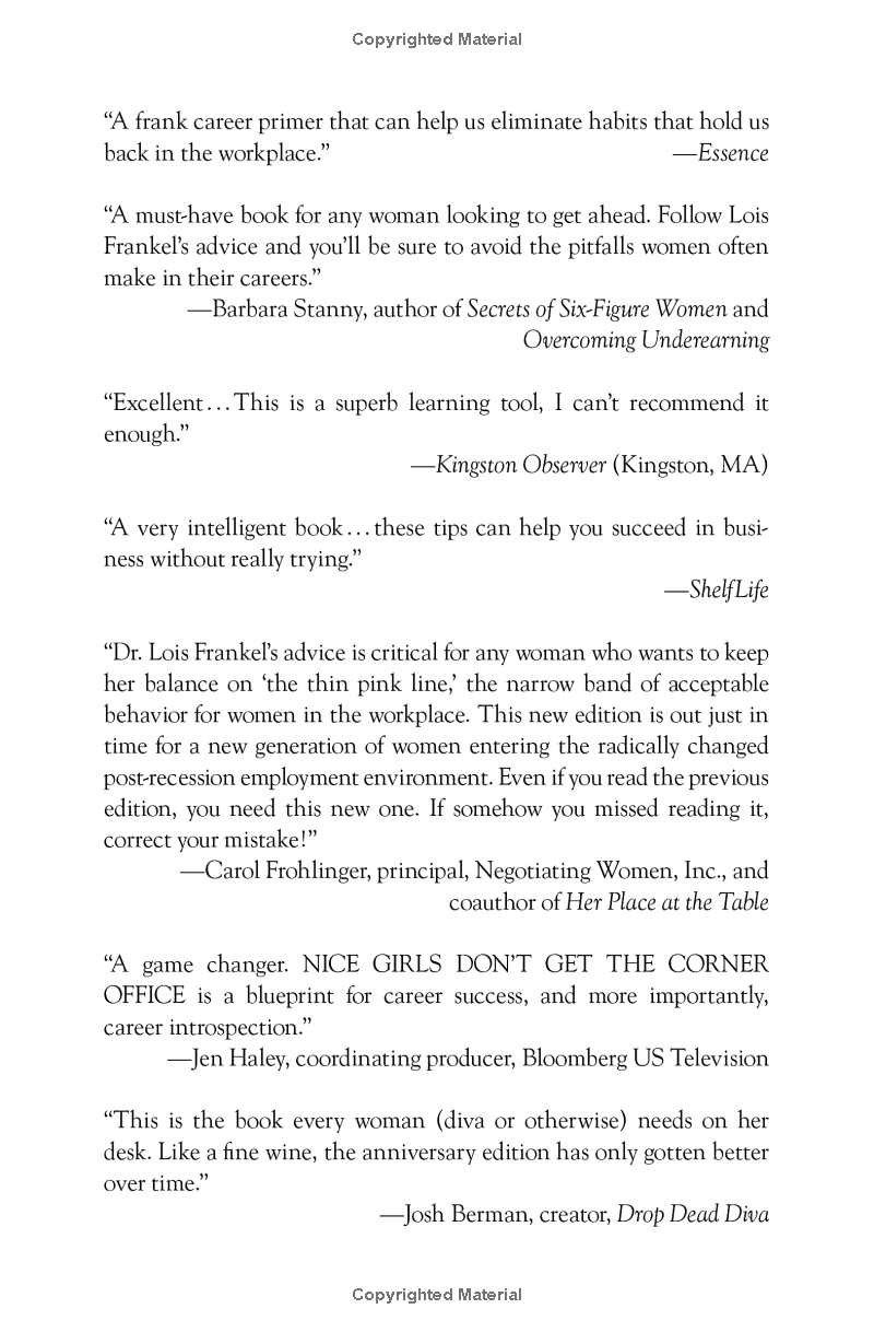 nice girls don't get the corner office: unconscious mistakes women make that sabotage their careers - Ảnh 4