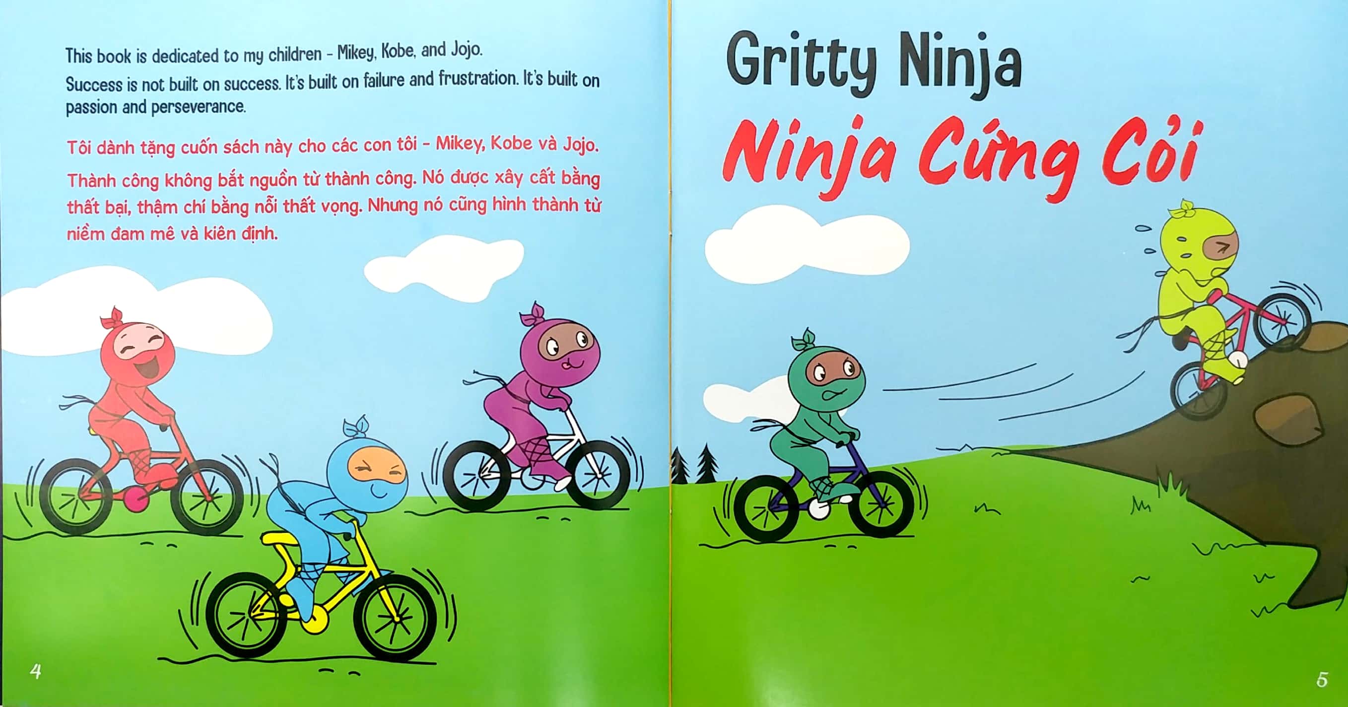 ninja nhí - rèn luyện tư duy tích cực - ninja cứng cỏi (song ngữ) - Ảnh 4