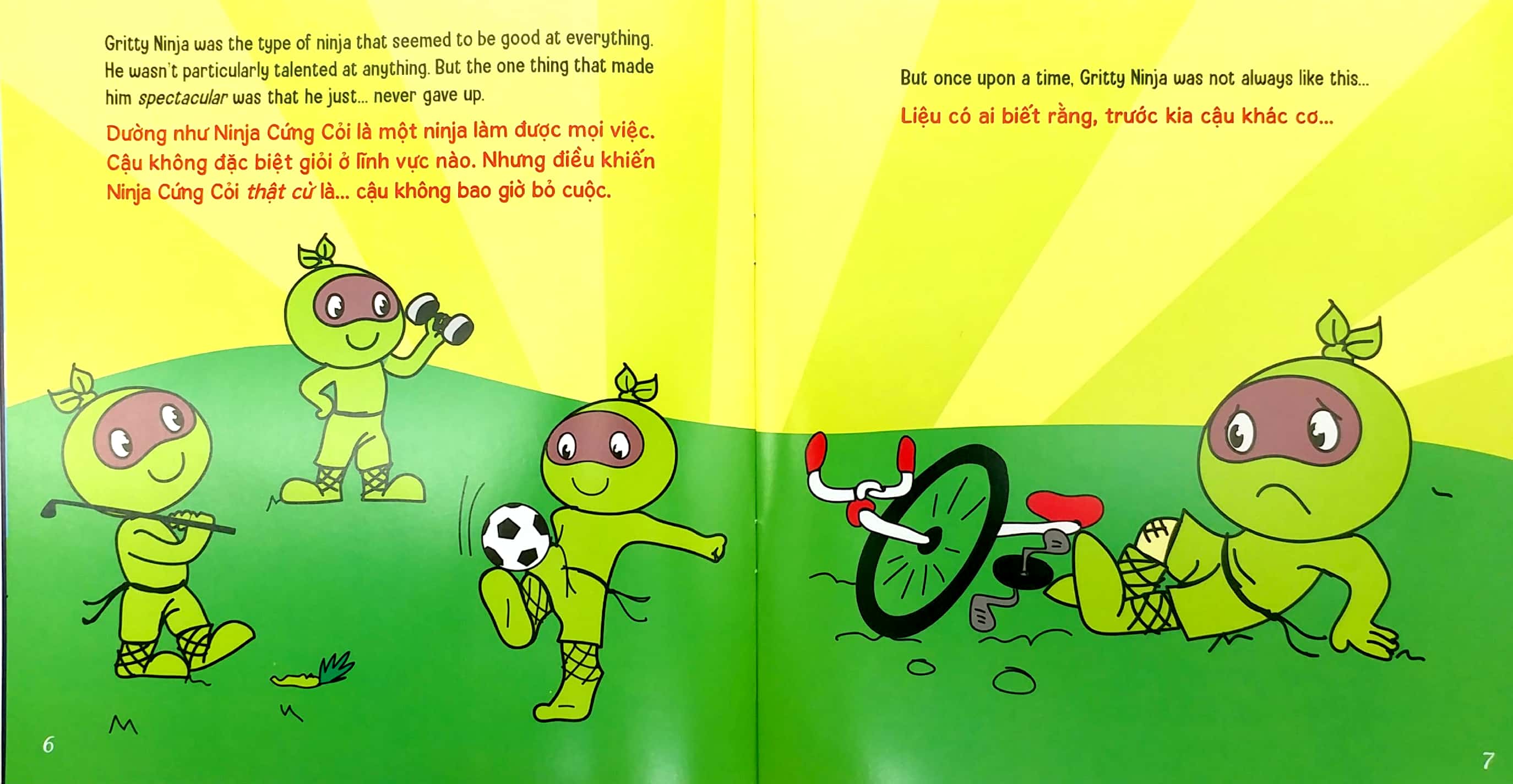 ninja nhí - rèn luyện tư duy tích cực - ninja cứng cỏi (song ngữ) - Ảnh 5