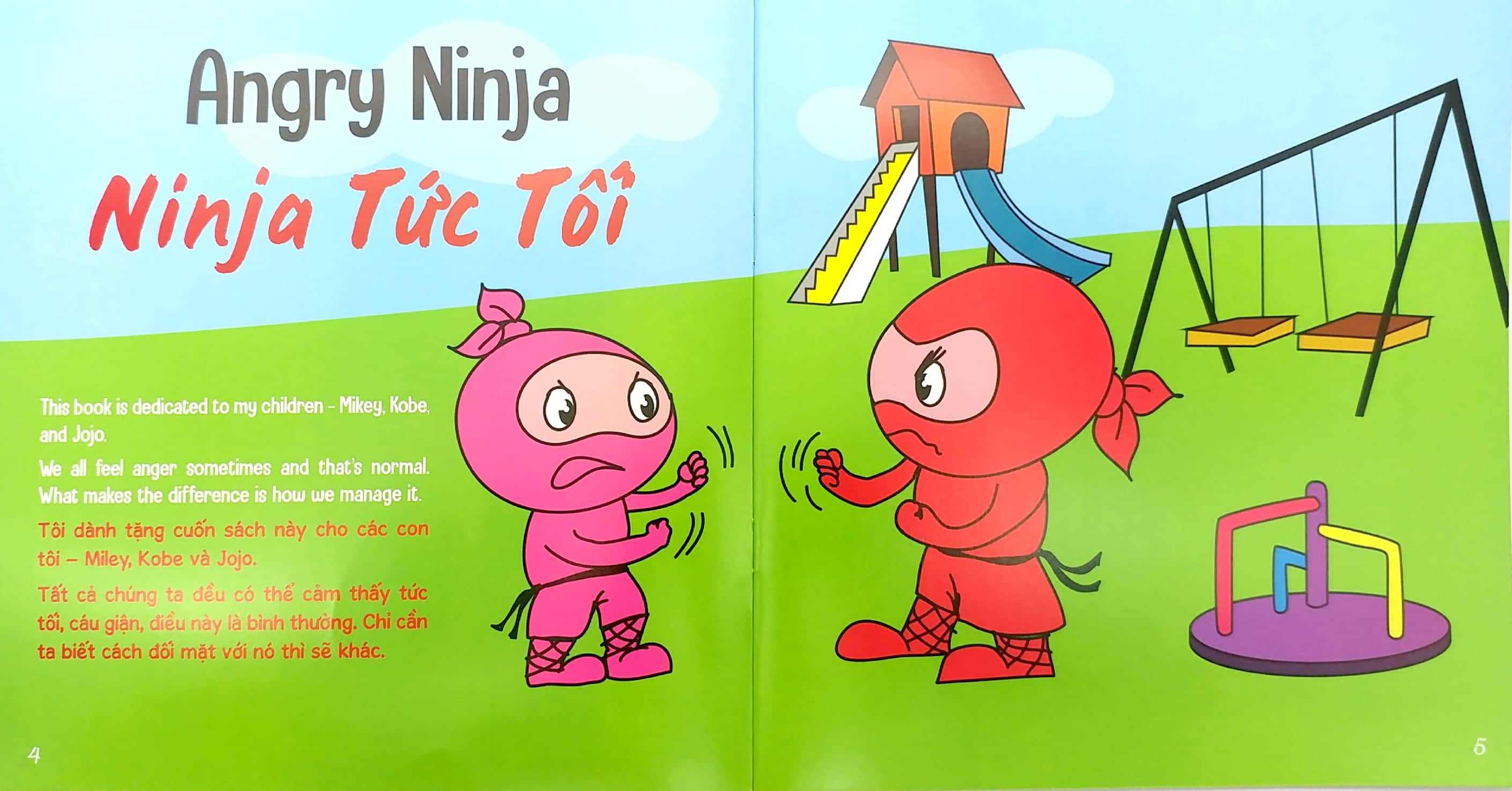 ninja nhí - rèn luyện tư duy tích cực - ninja tức tối (song ngữ) - Ảnh 3