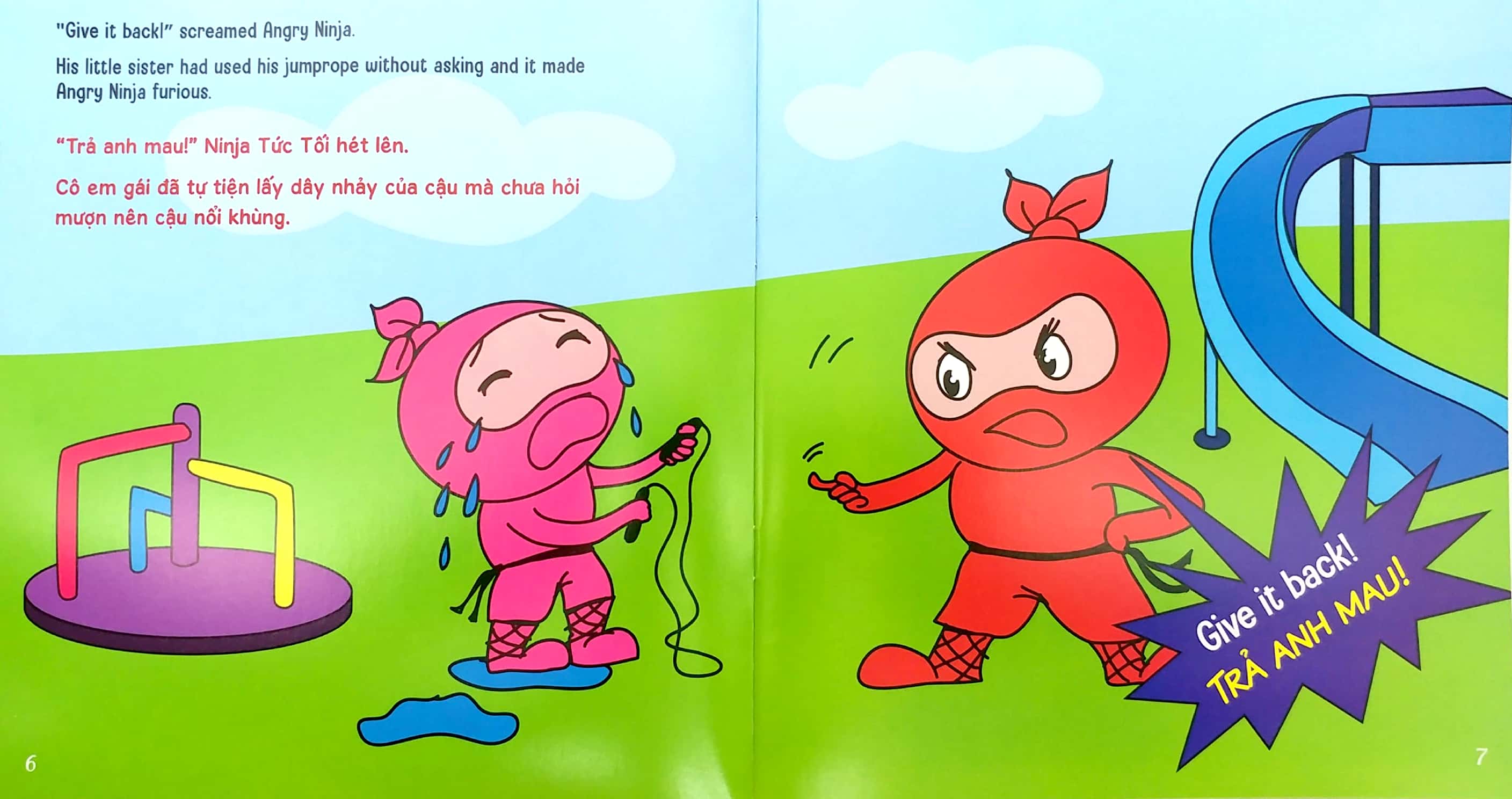 ninja nhí - rèn luyện tư duy tích cực - ninja tức tối (song ngữ) - Ảnh 4