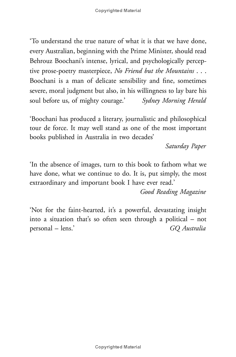 no friend but the mountains: the true story of an illegally imprisoned refugee - Ảnh 4