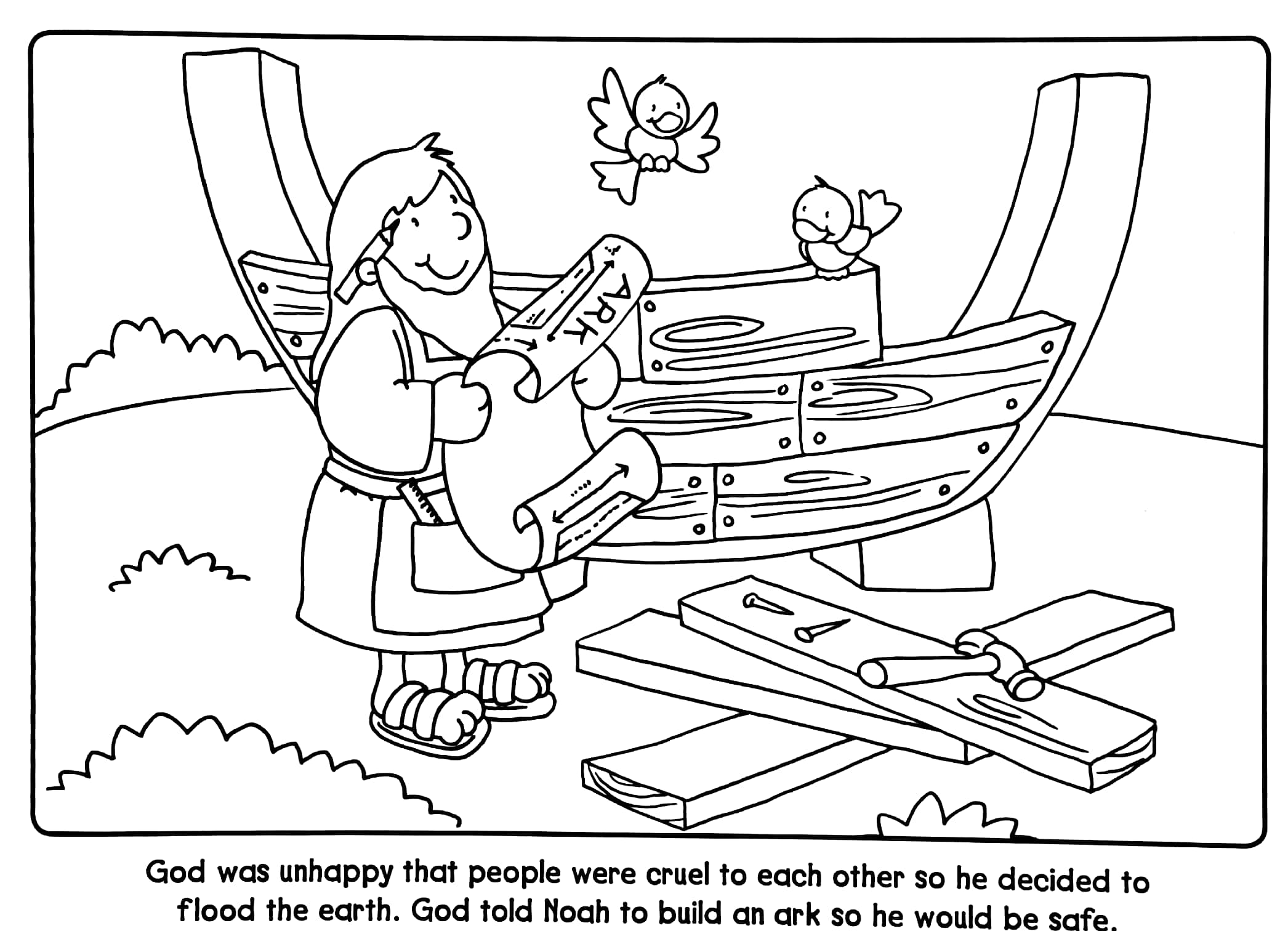 noah's ark colouring - Ảnh 3