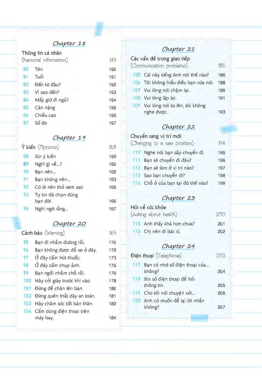 nói tiếng anh với 24 chủ đề cần thiết - kèm 1 đĩa mp3 - Ảnh 5