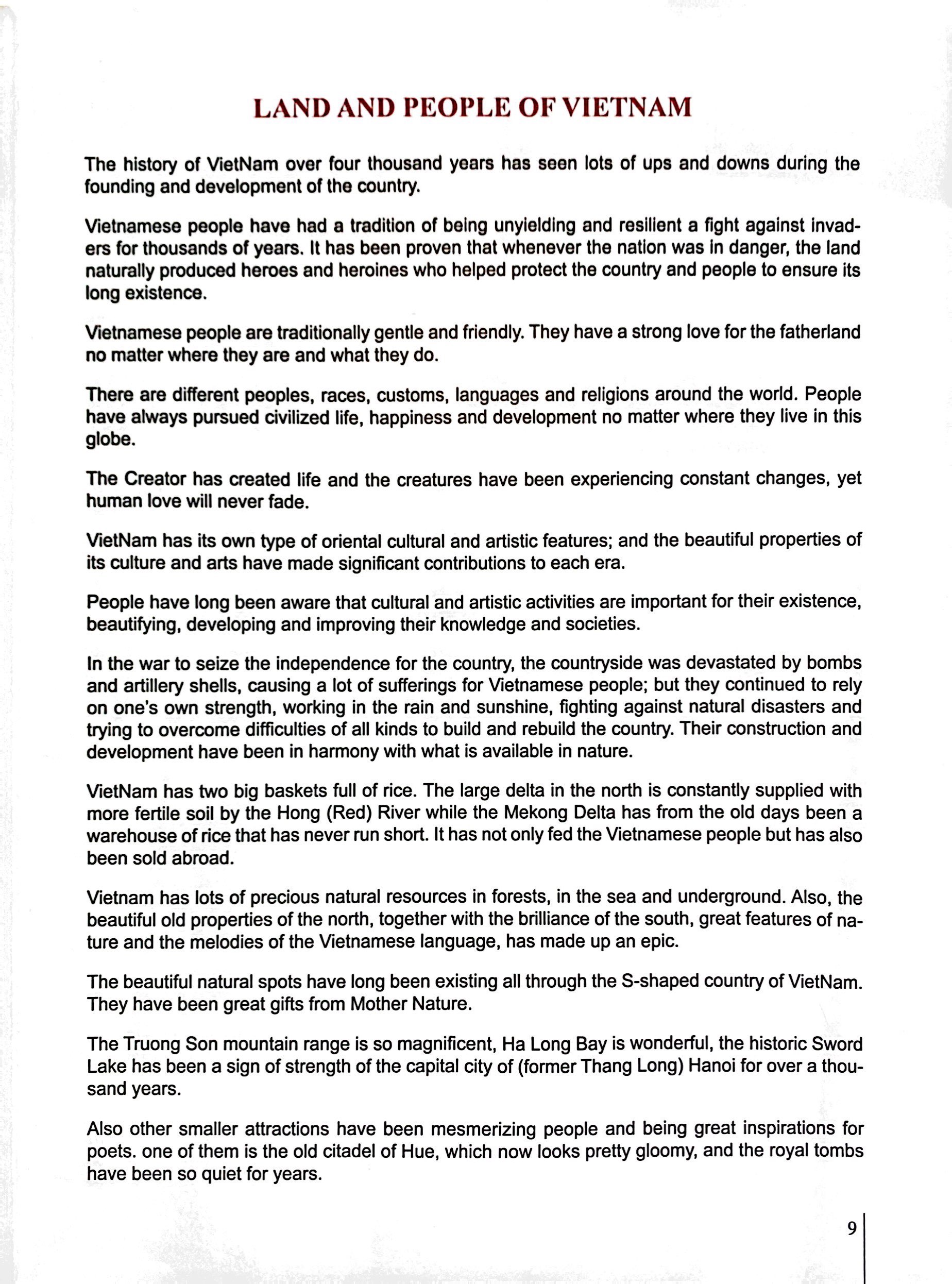 non sông nước việt - land and people of viet nam - Ảnh 5