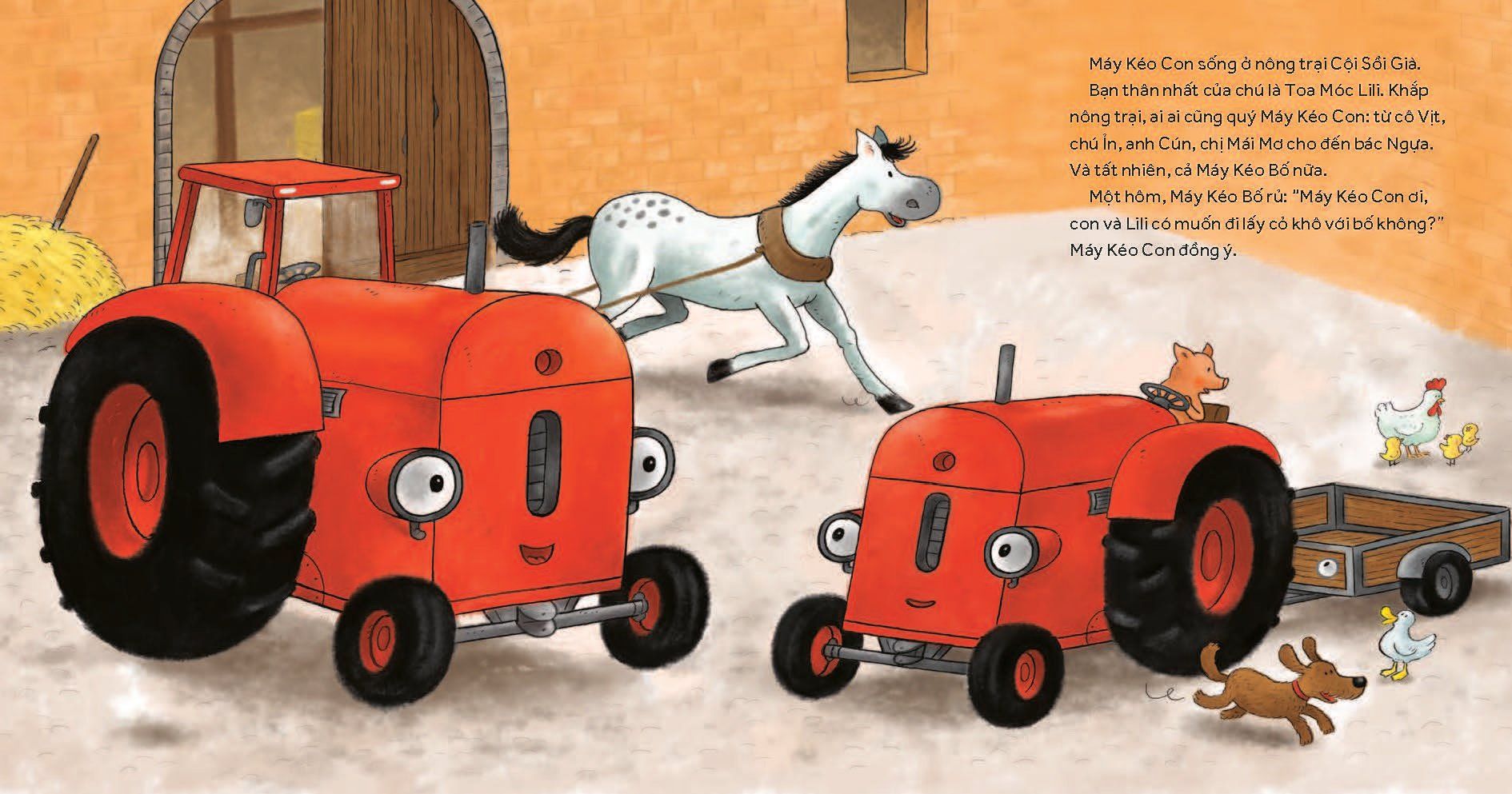 nông trại vui vẻ - máy kéo con và bé hươu - Ảnh 5