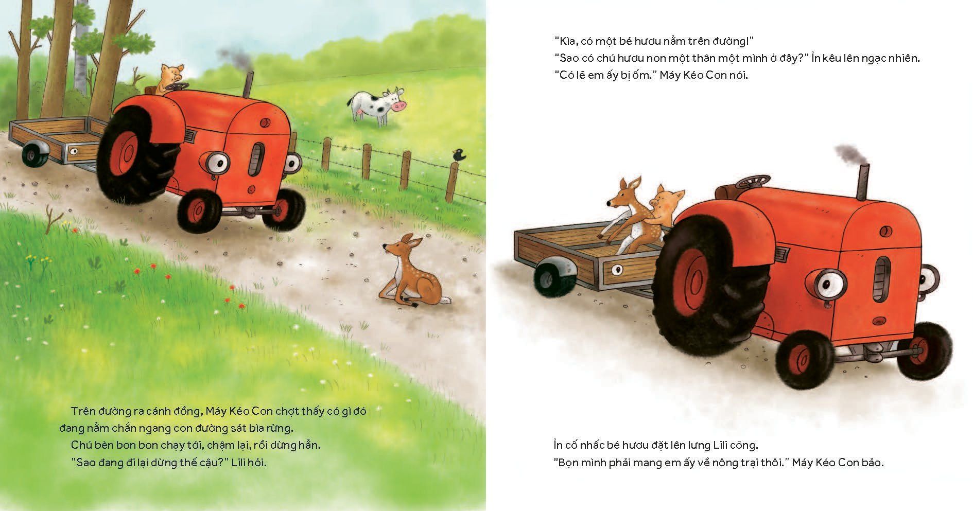 nông trại vui vẻ - máy kéo con và bé hươu - Ảnh 6