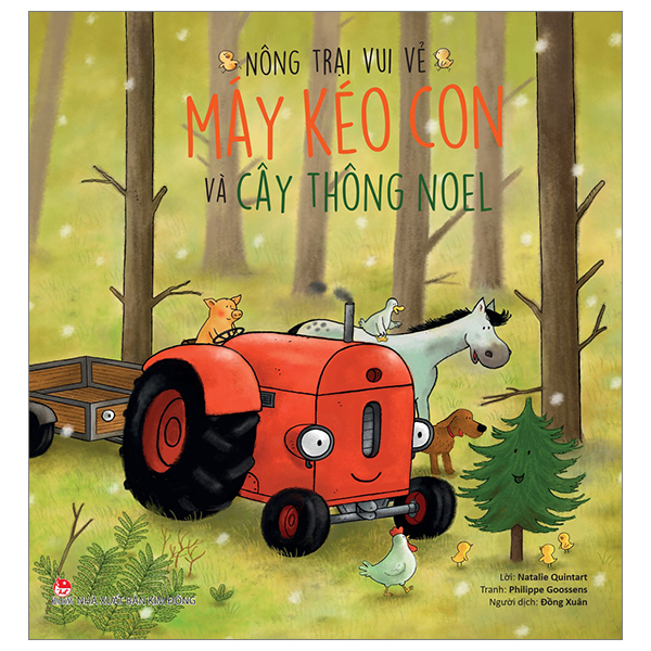 nông trại vui vẻ - máy kéo con và cây thông noel