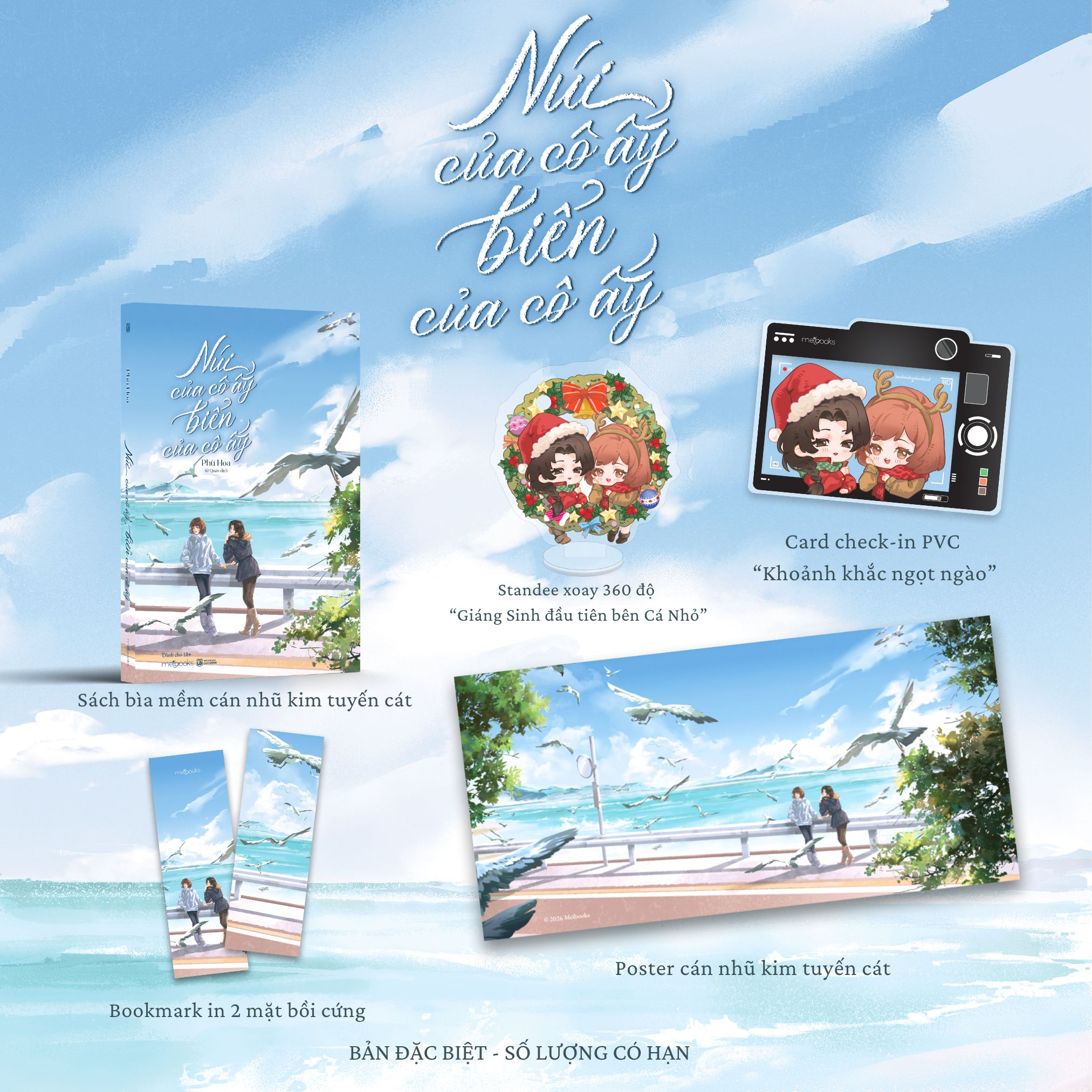 Núi Của Cô Ấy, Biển Của Cô Ấy (Tái Bản 2026) - Bản Đặc Biệt - Tặng Kèm Bookmark + Card PVC + Standee + Poster - Ảnh 2