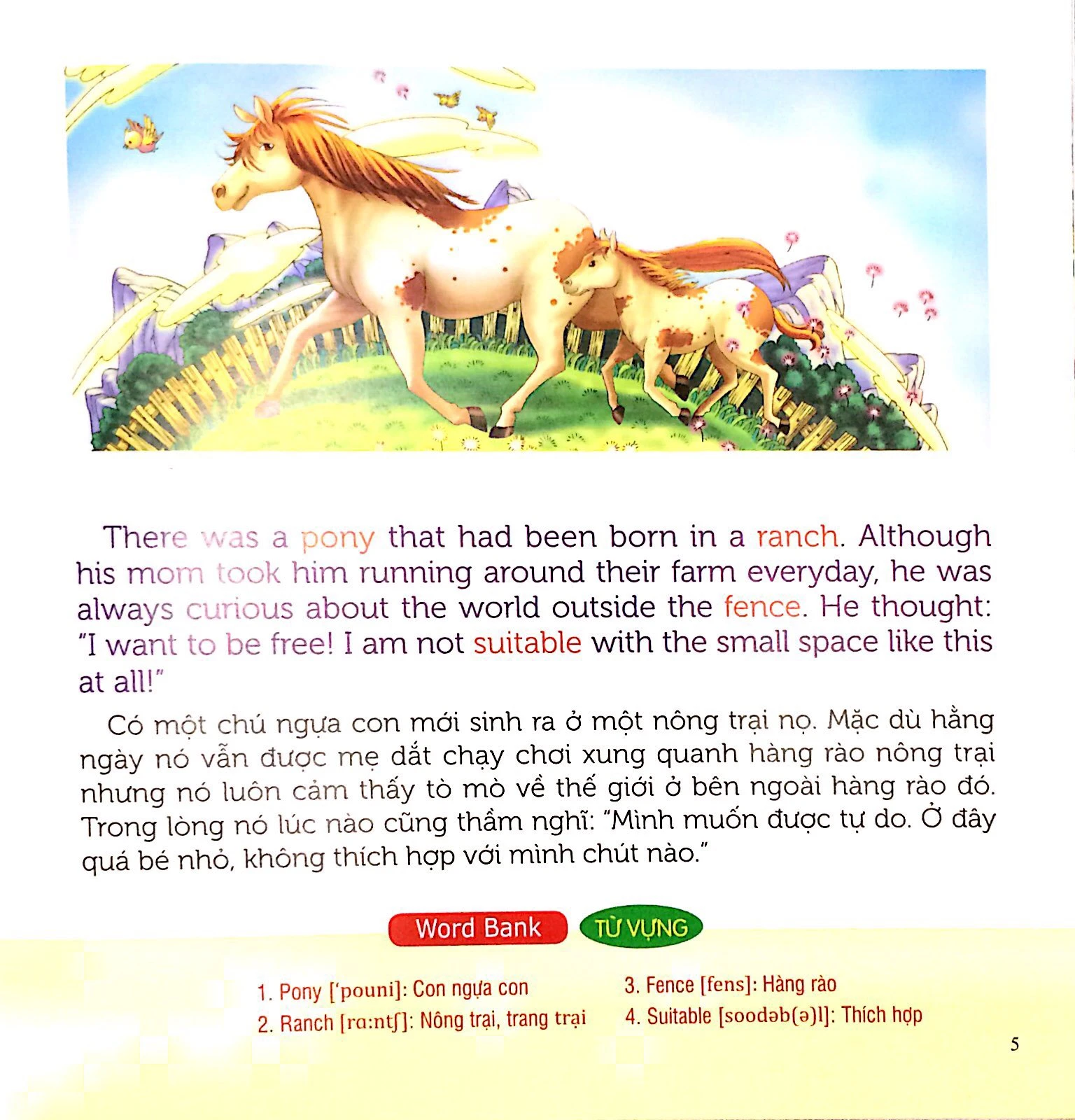 nuôi dưỡng tâm hồn - truyện tranh song ngữ anh - việt - bé học trân trọng và biết bằng lòng - Ảnh 3