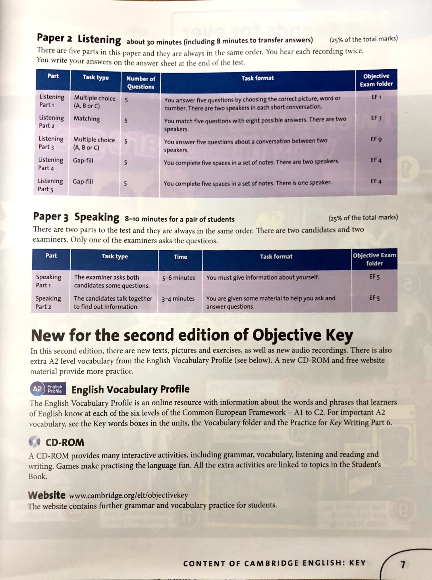 objective key student's book with answers with cd-rom vietnam edition 2 - Ảnh 2