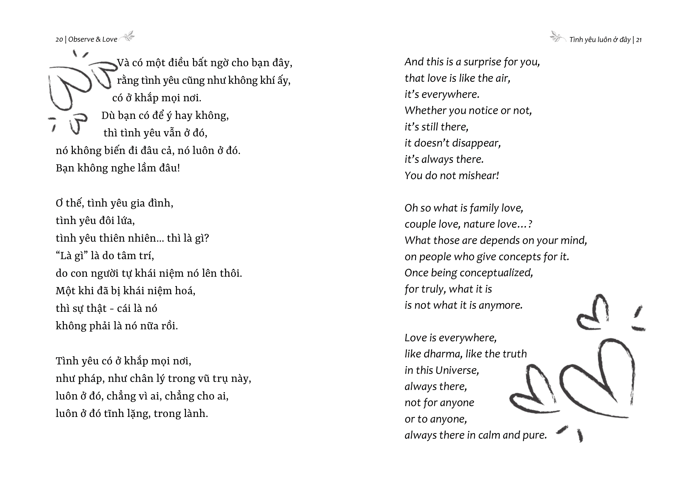 Observe And Love - Tình Yêu Luôn Ở Đây - Phiên Bản Song Ngữ - Ảnh 12