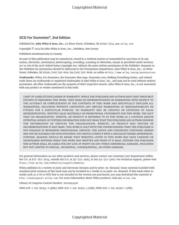 ocd for dummies 2nd edition - Ảnh 4