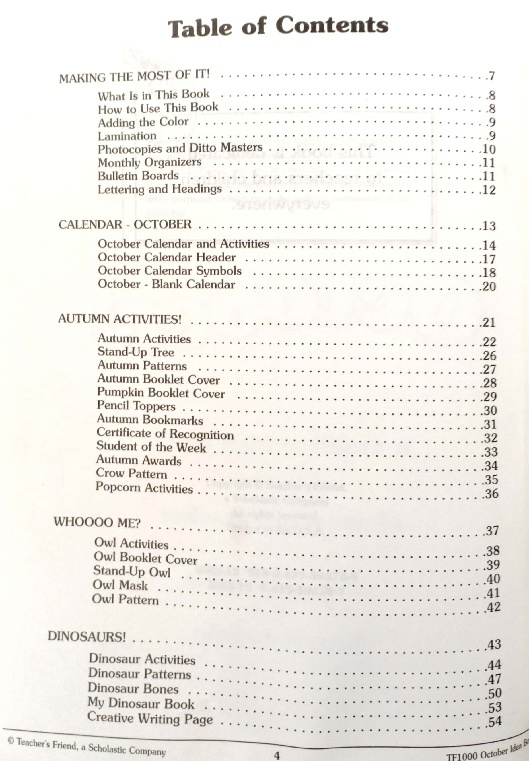 october: a creative idea book for the elementary teacher - Ảnh 4