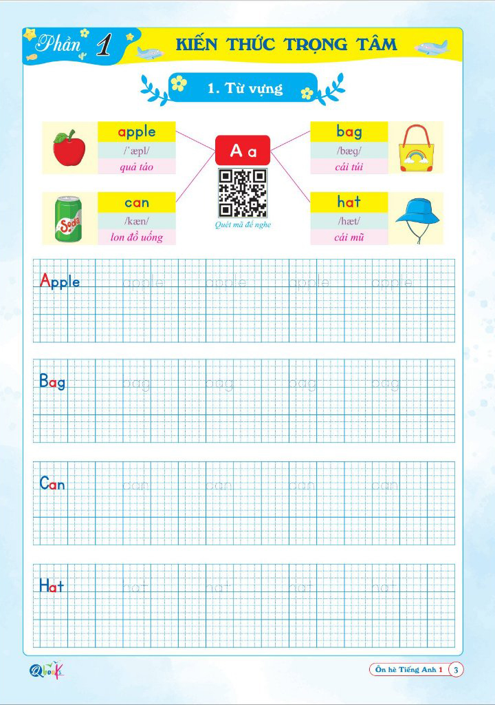 ôn hè tiếng anh 1 - dành cho học sinh lớp 1 lên lớp 2 - Ảnh 5