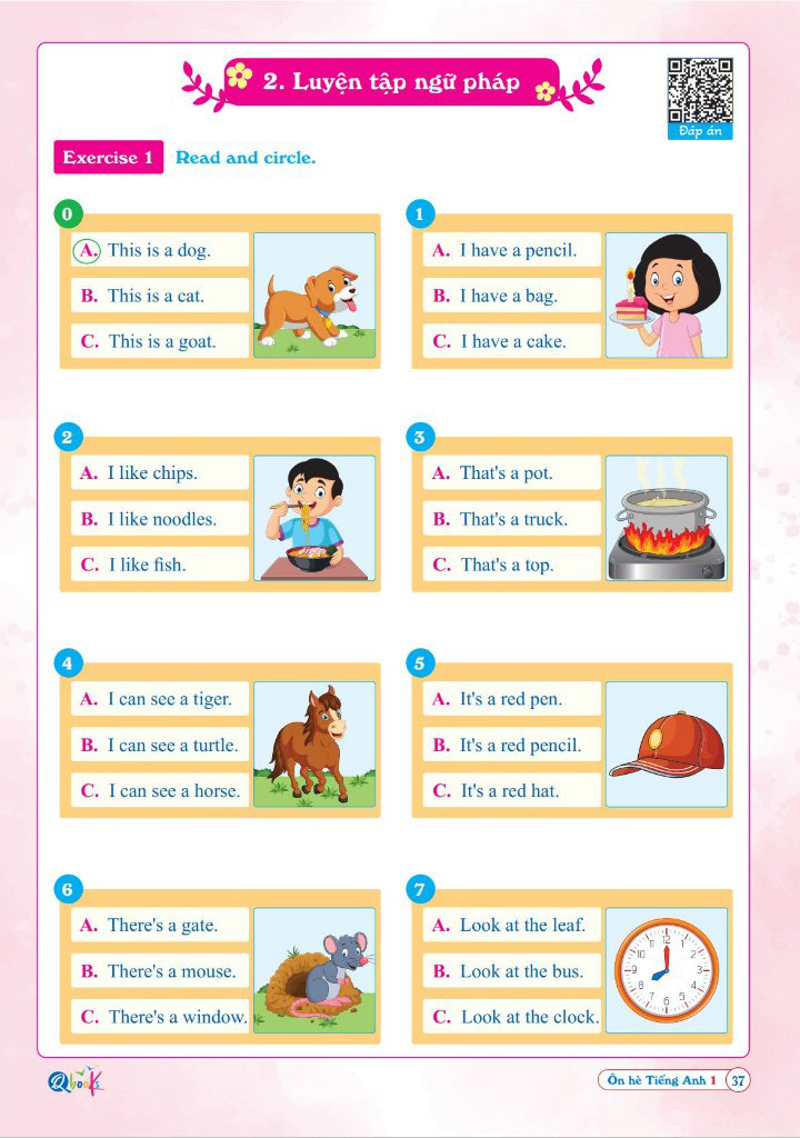 ôn hè tiếng anh 1 - dành cho học sinh lớp 1 lên lớp 2 - Ảnh 8