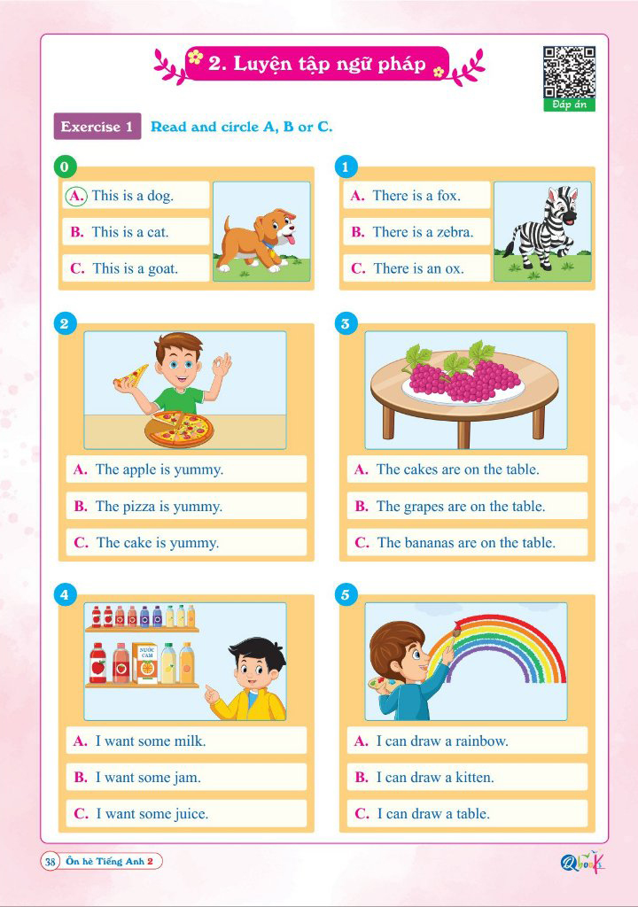 ôn hè tiếng anh 2 - dành cho học sinh lớp 2 lên lớp 3 - Ảnh 10