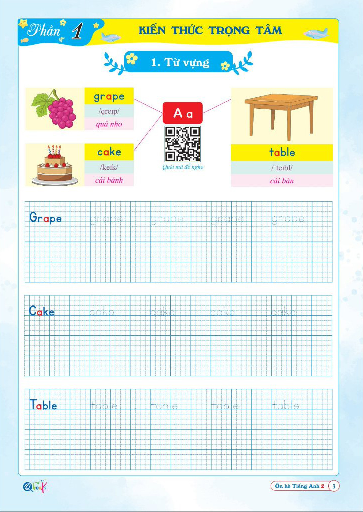 ôn hè tiếng anh 2 - dành cho học sinh lớp 2 lên lớp 3 - Ảnh 5