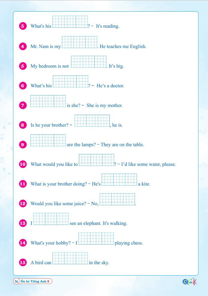 ôn hè tiếng anh 3 - dành cho học sinh lớp 3 lên lớp 4 - Ảnh 7