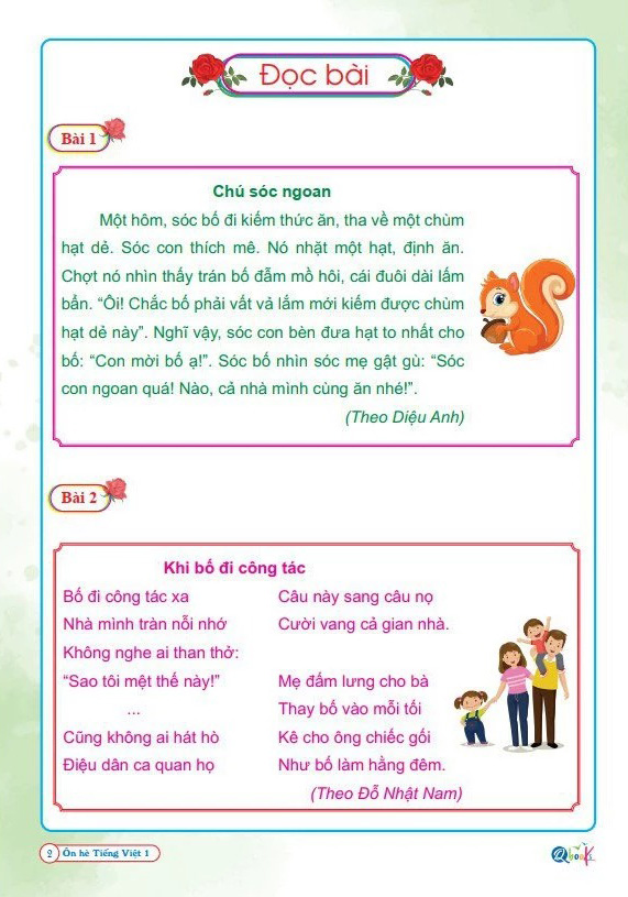 ôn hè tiếng việt 1 - dành cho học sinh lớp 1 lên lớp 2 - Ảnh 3