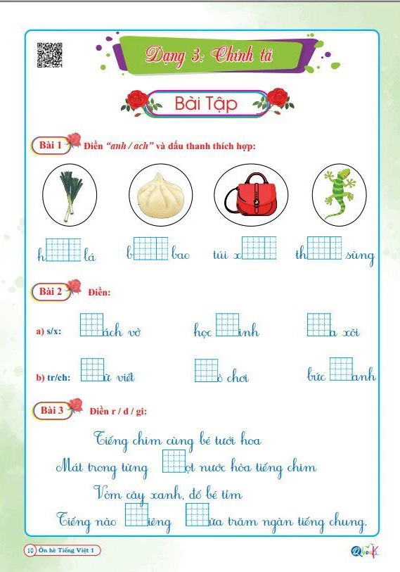 ôn hè tiếng việt 1 - dành cho học sinh lớp 1 lên lớp 2 - Ảnh 5