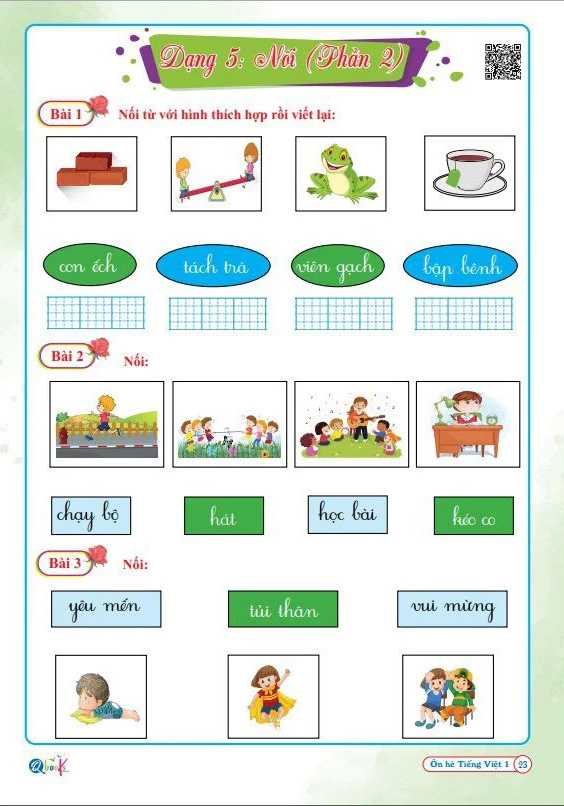 ôn hè tiếng việt 1 - dành cho học sinh lớp 1 lên lớp 2 - Ảnh 6