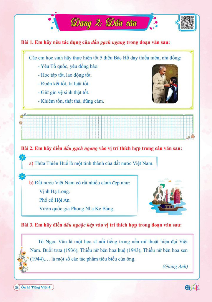 ôn hè tiếng việt 4 - dành cho học sinh lớp 4 lên lớp 5 - Ảnh 6