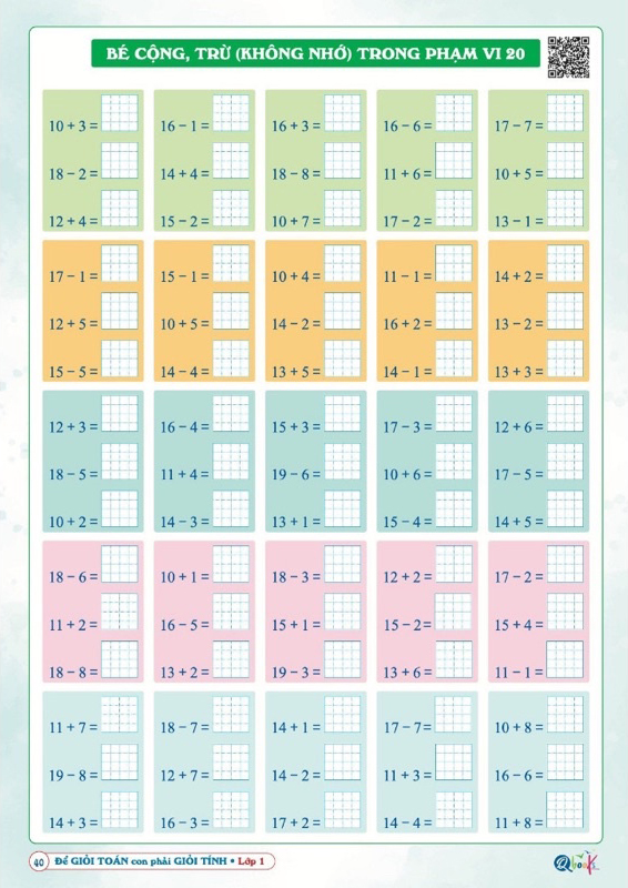 ôn hè toán 1 - dành cho học sinh lớp 1 lên lớp 2 - Ảnh 8