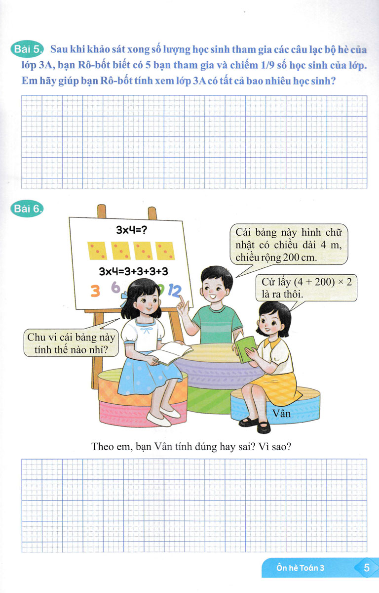 ôn hè toán 3 (kết nối) (biên soạn theo chương trình giáo dục phổ thông mới) - Ảnh 6