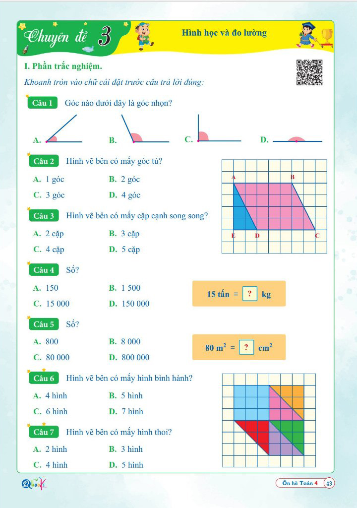 ôn hè toán 4 - dành cho học sinh lớp 4 lên lớp 5 - Ảnh 6