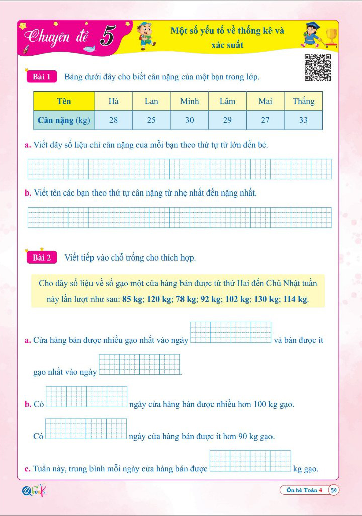 ôn hè toán 4 - dành cho học sinh lớp 4 lên lớp 5 - Ảnh 8