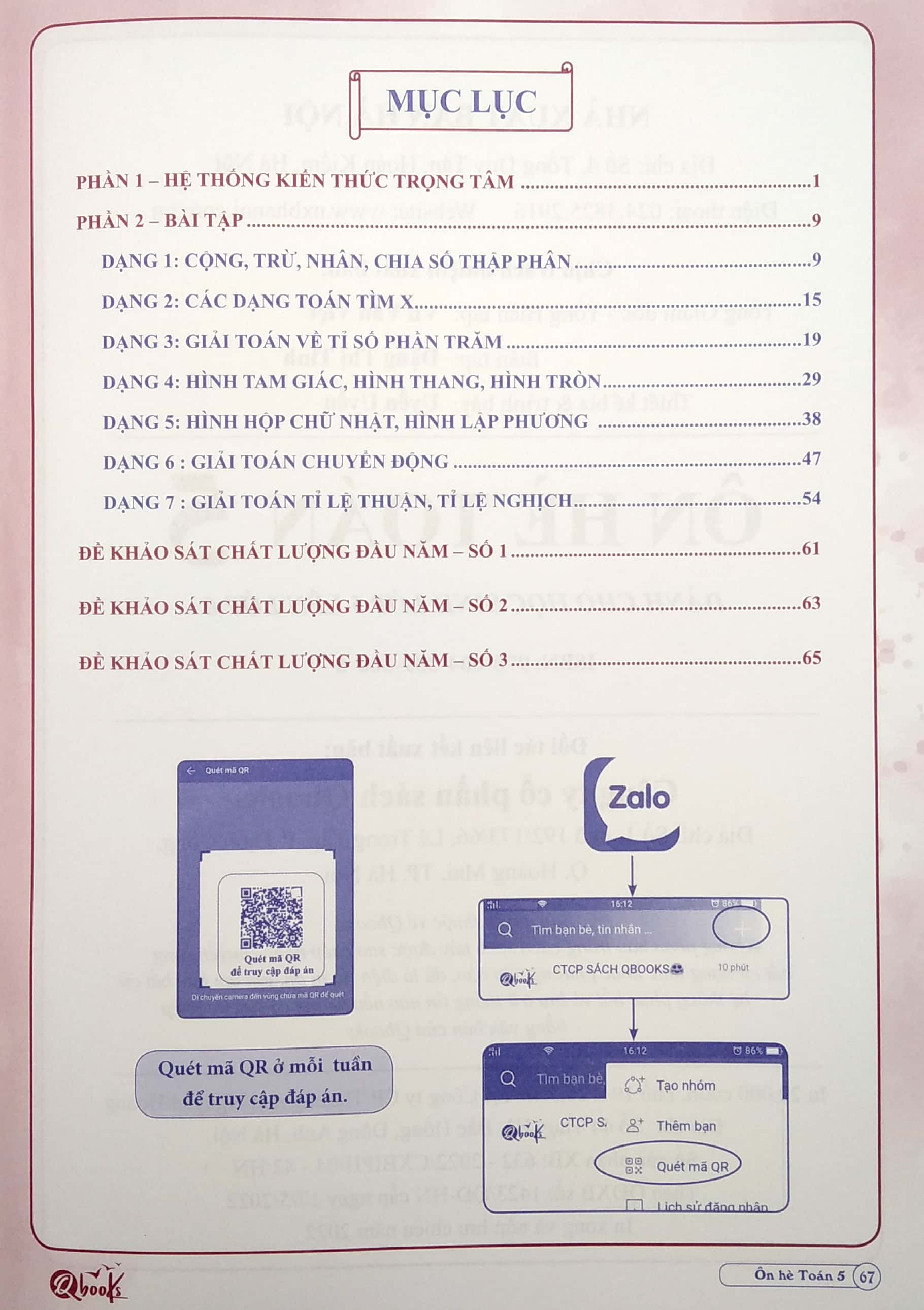 ôn hè toán (dành cho học sinh lớp 5 lên lớp 6) (2022) - Ảnh 3