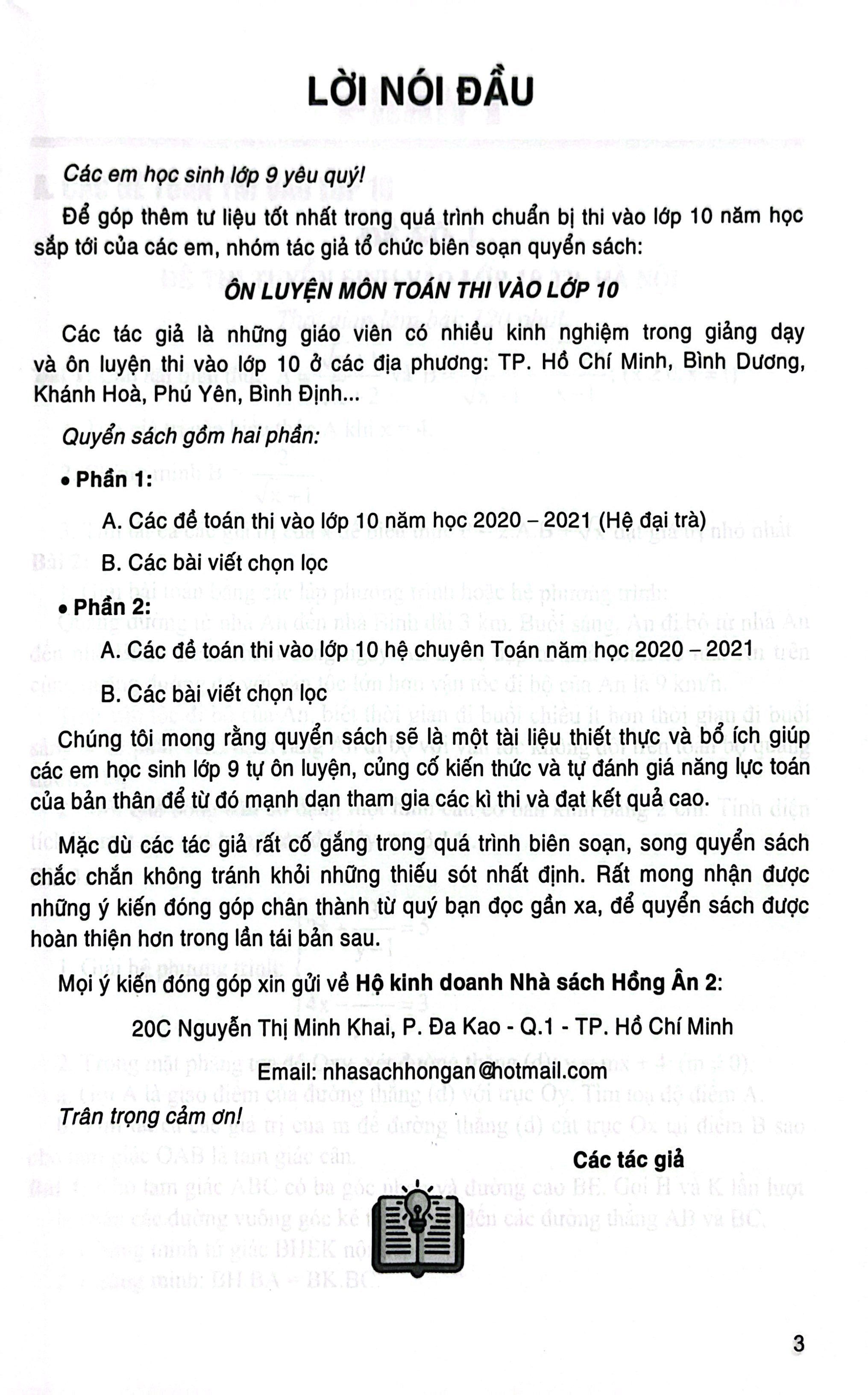 Ôn Luyện Môn Toán Thi Vào Lớp 10 - Ảnh 3