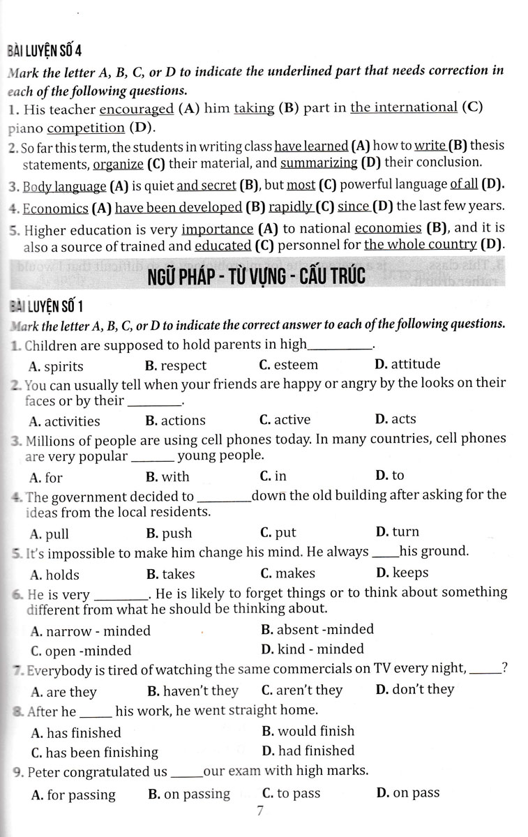 ôn luyện thi tốt nghiệp thpt năm 2024 - môn tiếng anh - Ảnh 7