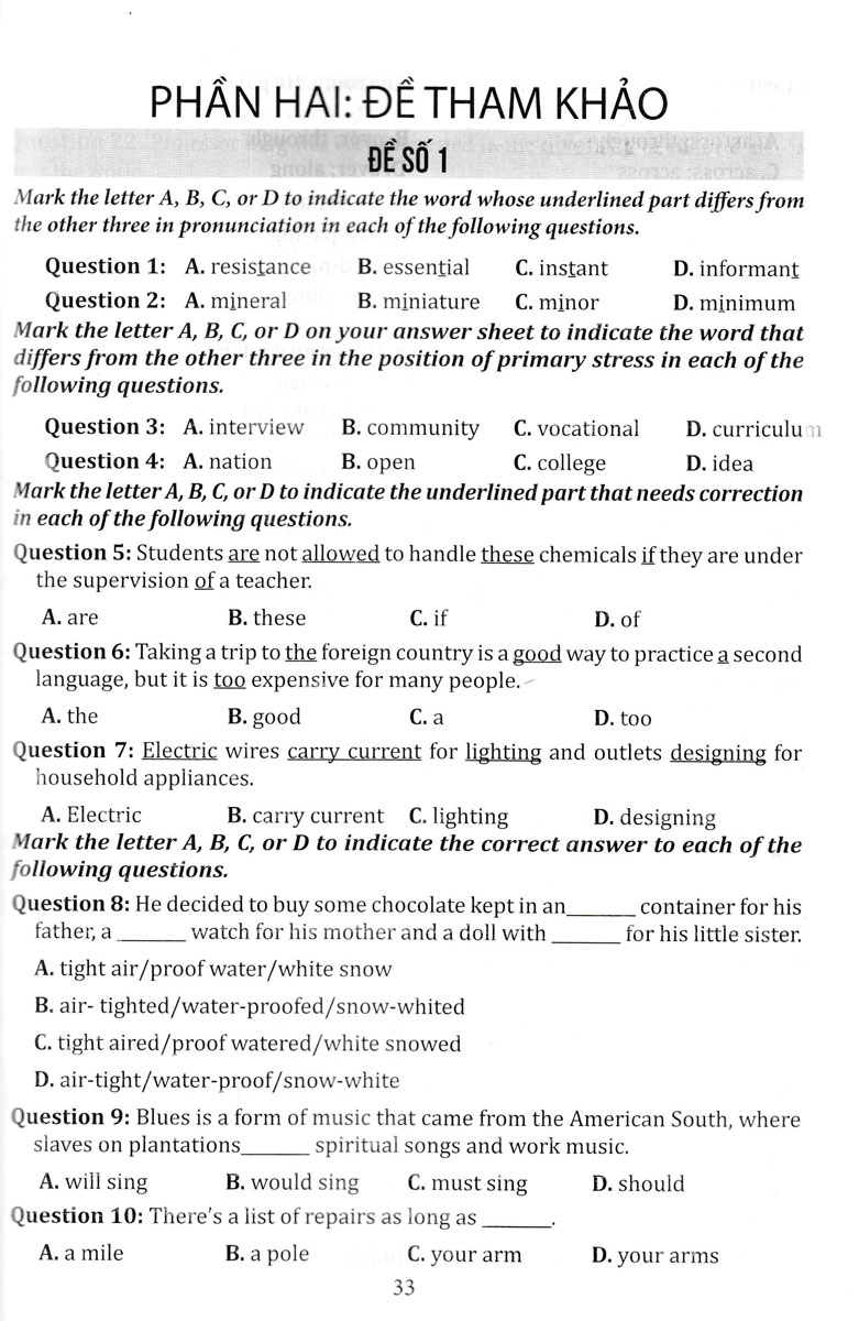 ôn luyện thi tốt nghiệp thpt năm 2024 - môn tiếng anh - Ảnh 8