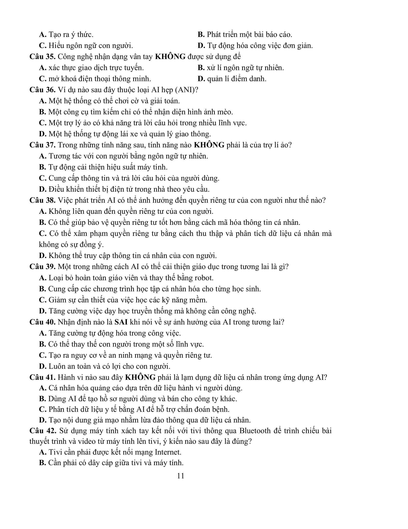 Ôn Luyện Thi Tốt Nghiệp THPT Theo Chương Trình GDPT Mới - Môn Tin Học - Ảnh 11