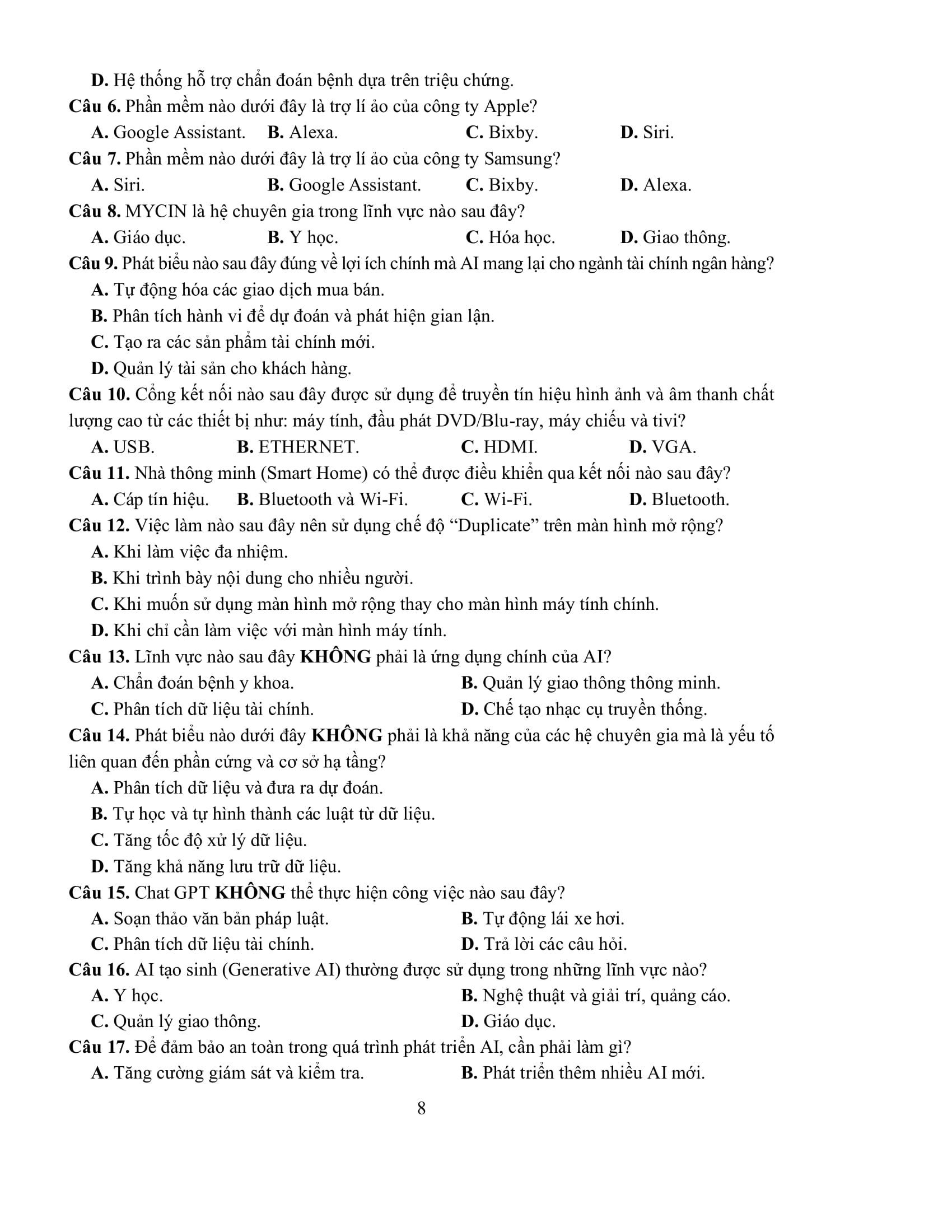 Ôn Luyện Thi Tốt Nghiệp THPT Theo Chương Trình GDPT Mới - Môn Tin Học - Ảnh 8