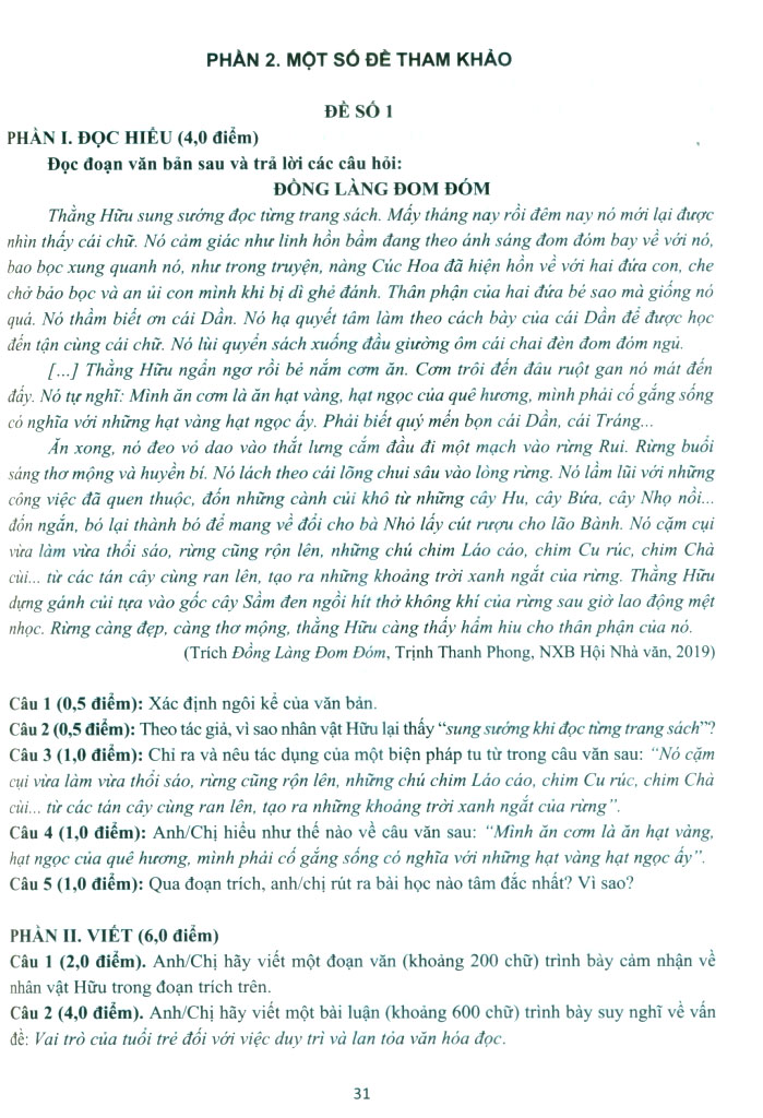 ôn luyện thi tốt nghiệp thpt từ năm 2025 môn ngữ văn (theo chương trình gdpt mới) - Ảnh 9