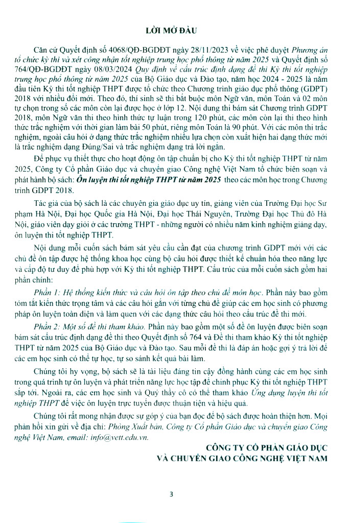 ôn luyện thi tốt nghiệp thpt từ năm 2025 môn toán (theo chương trình gdpt mới) - Ảnh 4