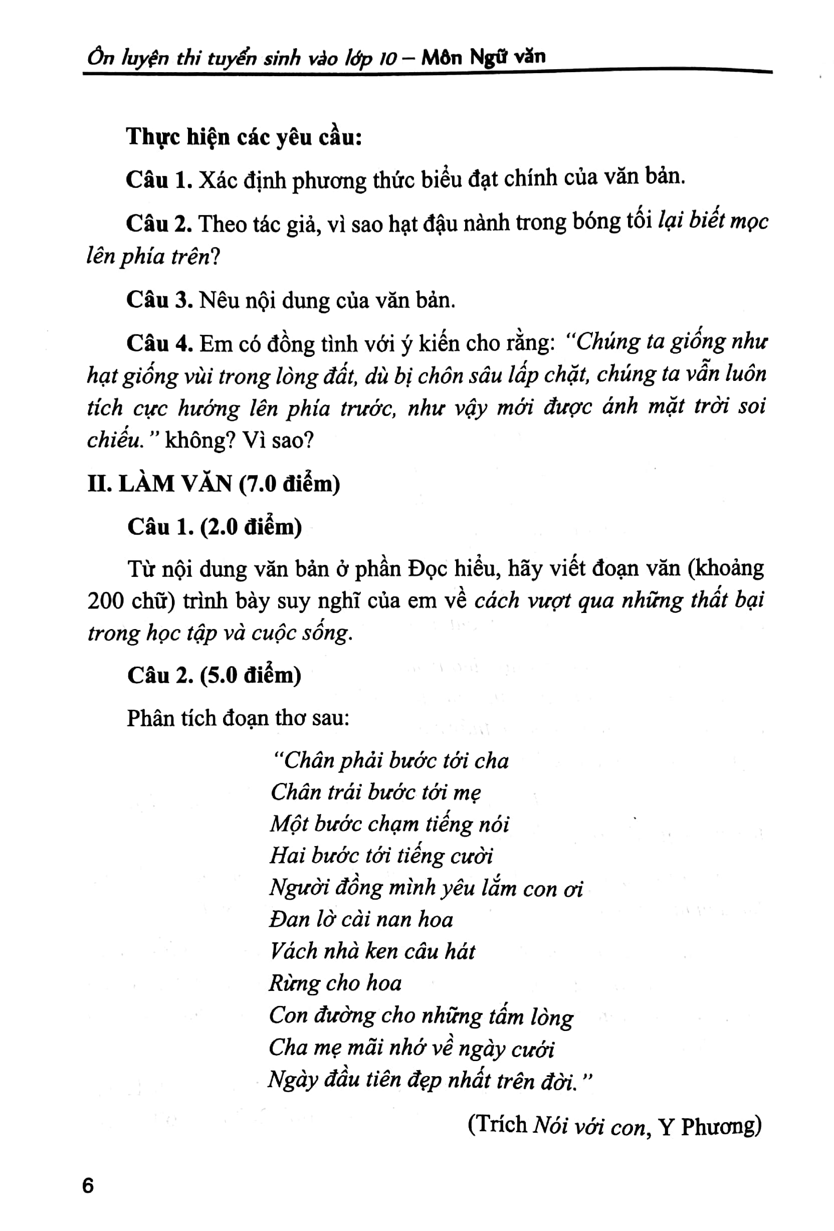 ôn luyện thi tuyển sinh vào lớp 10 - môn ngữ văn - Ảnh 5