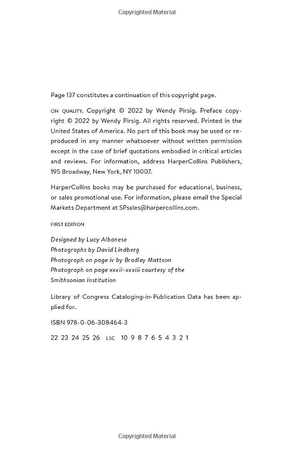 on quality: an inquiry into excellence: unpublished and selected writings - Ảnh 7