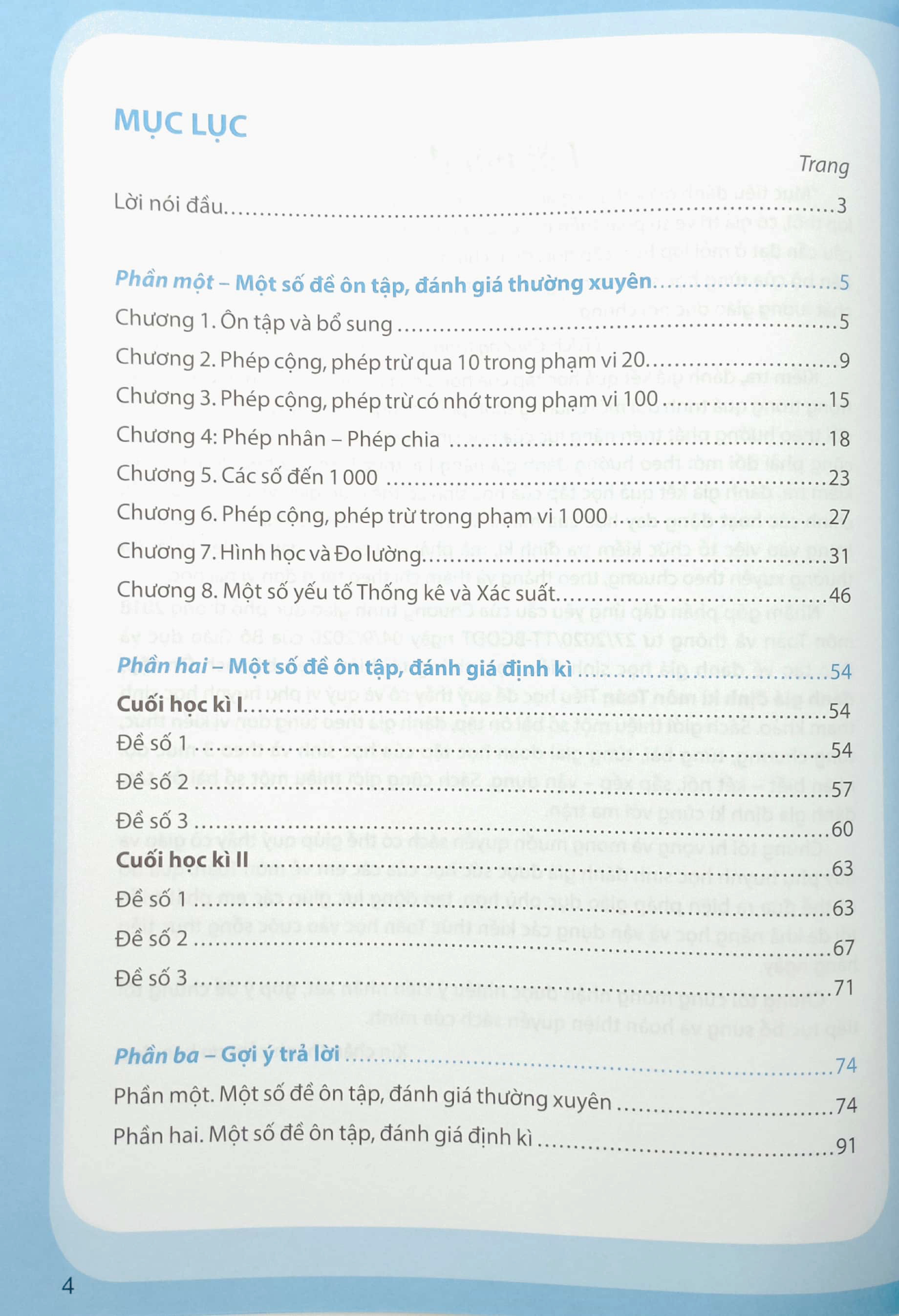 ôn tập, đánh giá định kì môn toán lớp 2 (bộ sách chân trời sáng tạo) (2023) - Ảnh 3