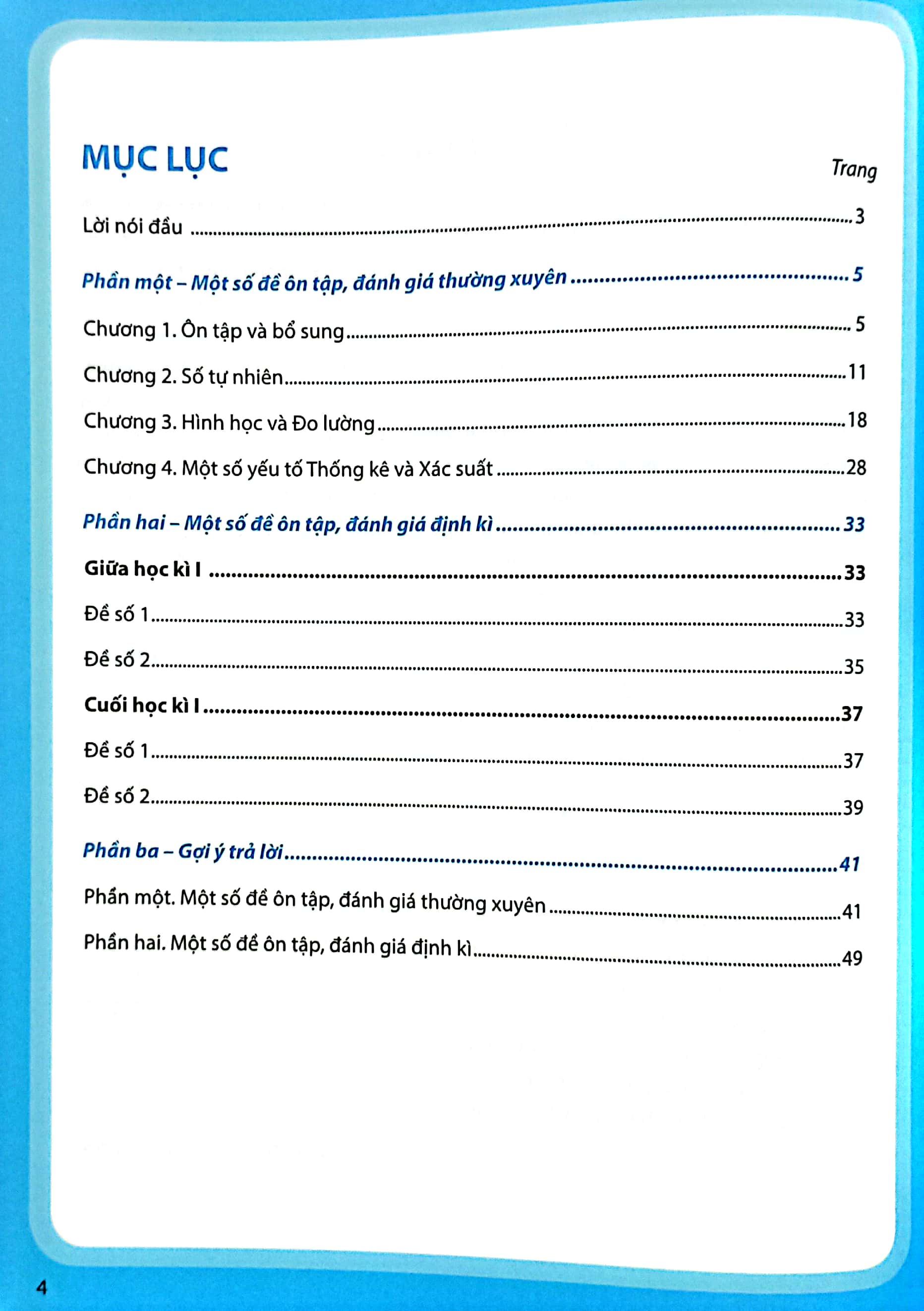 ôn tập, đánh giá định kì môn toán lớp 4 - tập 1 (chân trời) (chuẩn) - Ảnh 4