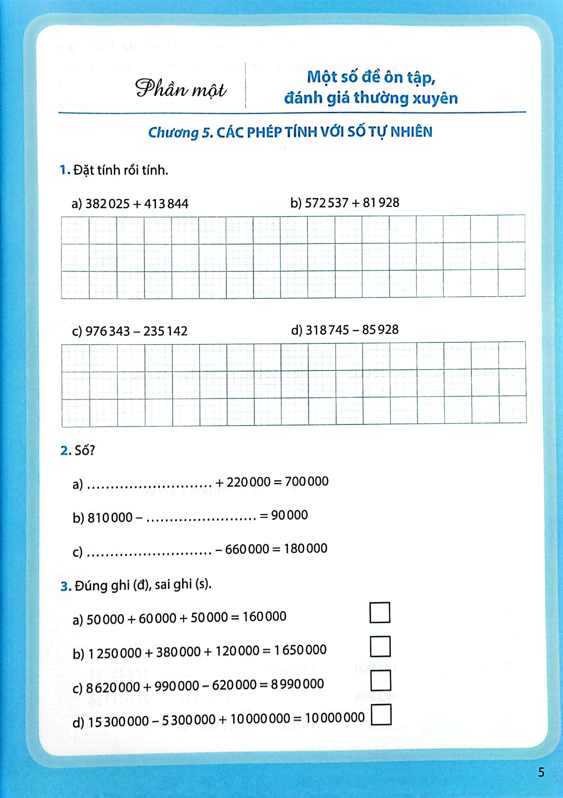 ôn tập, đánh giá định kì môn toán lớp 4 - tập 2 (chân trời) (chuẩn) - Ảnh 5