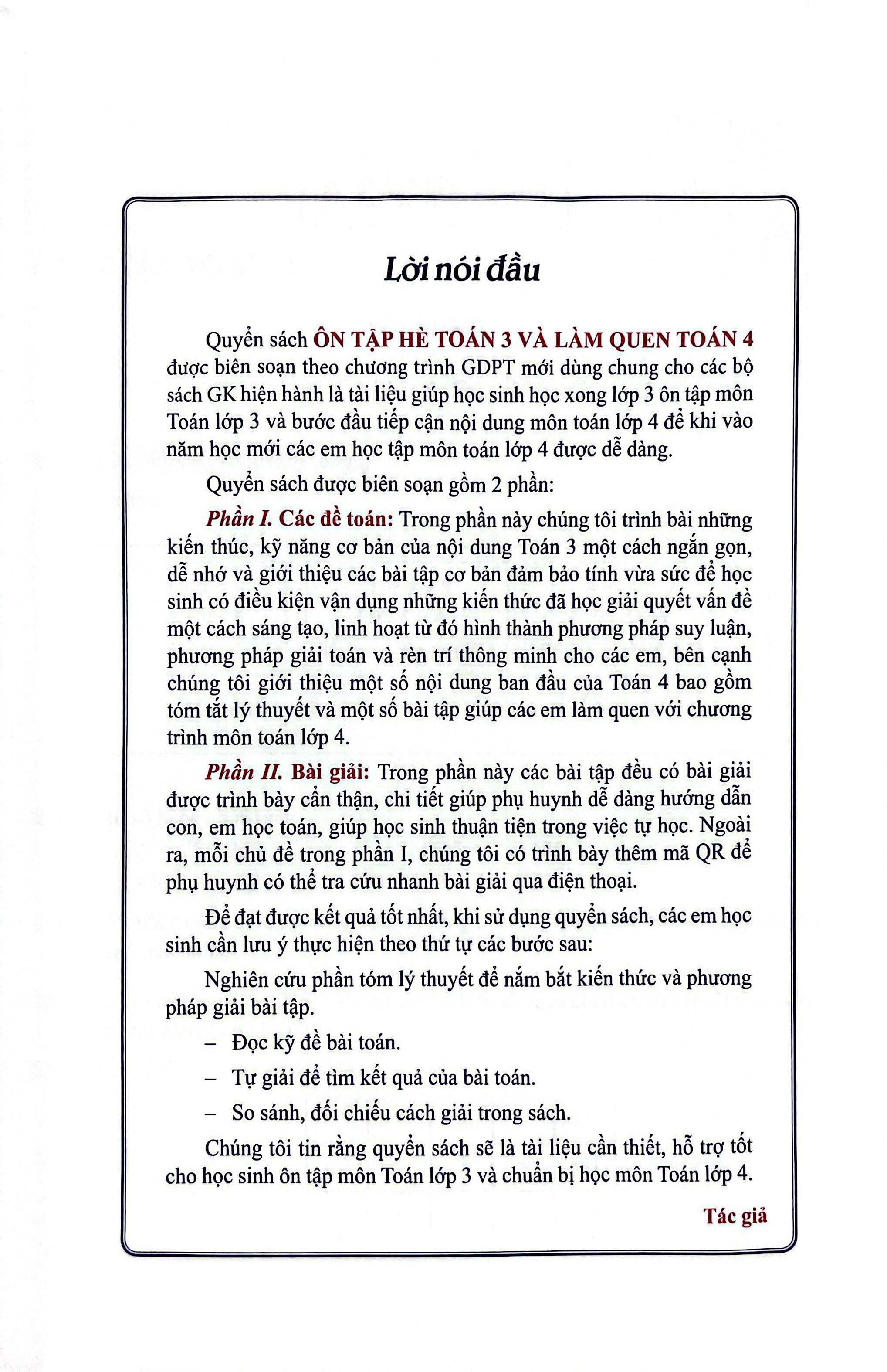 Ôn Tập Hè Toán 3 Và Làm Quen Với Chương Trình Cơ Bản Toán 4 - Ảnh 3